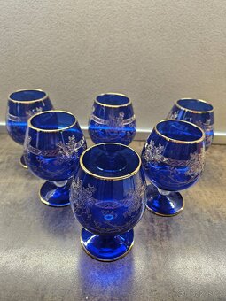 Skleněná souprava modrá - 6