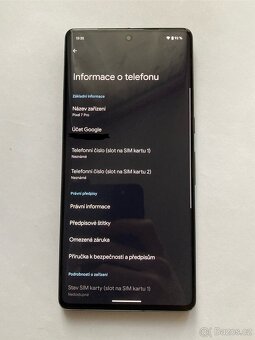 Google Pixel 7 Pro 12 / 128 GB TOP stav + příslušenství - 6