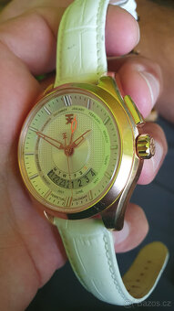Hodinky TIMEX model T3C505 White and Gold color - 6