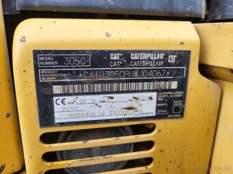 Cat 305C pásový bagr vč. příslušenství  - 6