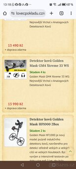 Detektor kovů Golden Mask - 6