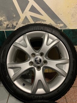 Alu kola Škoda R17 5X112 ZÁNOVNÍ LETNÍ PNEU 225/45 PALLAS - 6