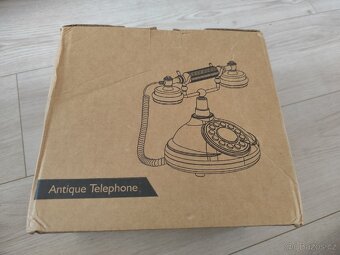 Retro telefon bílý - 6