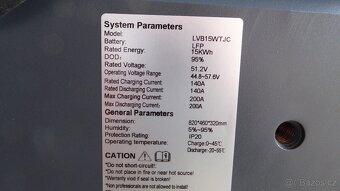 Baterie pro fotovoltaiku FVE uložiště 15kwh lifepo4 JK BMS - 6