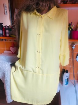 saty# Zara# letni# kosile #zluta# tehotenske - 6