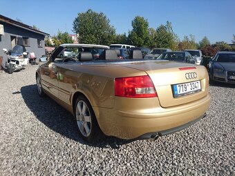 Audi A4 Cabrio,3.0i,162KW,QUATTRO,1.maj.koup.v ČR - 6