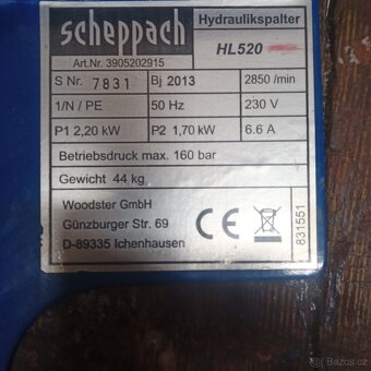Schepach HL520 na náhradní díly - 6