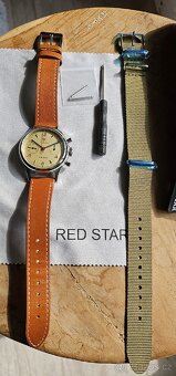 Seagull 1963 Chronograf Reedice, Red Star - 6