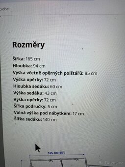 Pohovka IKEA BACKSÄLEN - 6