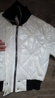 Dámská lesklá bílá  bunda vel.S/M - 6
