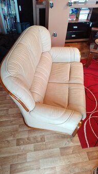 Kožená sedací souprava - sestava 3 částí - 6