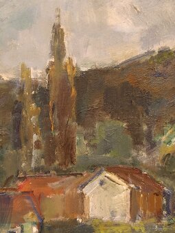 Obraz Jana Lieblová, ves na Vysočině, olej 64x75 - 6