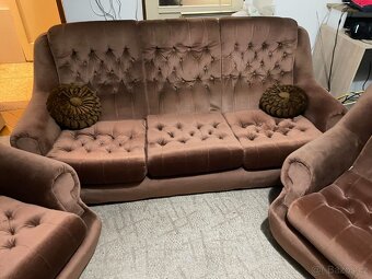 Sedačka starší s křesly - 6