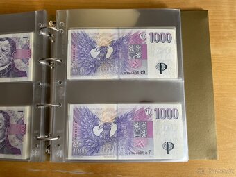 Kompletní R sada 1 000 Kč s přítiskem ČNB včetně Specimena - 6