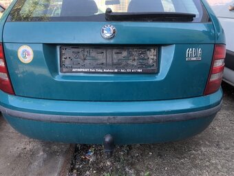 skoda Fabie 1 , zelená barva , náhradní dily - 6