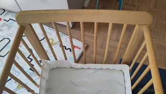 Dětská postýlka 120x60 s matrací a mantinelem - 6