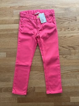 3x Kalhoty & džíny H&M růžové - nové vel. 104 a 110 - 6
