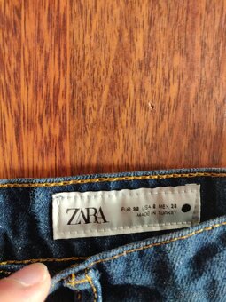 ZARA WOMAN – dámské džíny s vysokým pasem, rovný střih, 38 - 6