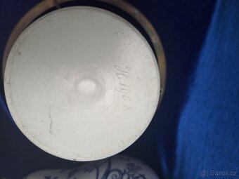 Porcelánová, petrolejová lampa Míšen - 6