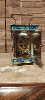 Prodám 2x stolní hodiny Cloisonne Perfektní stav. - 6