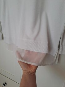 Dámský bílý svetr Lindex. vel. L - 6