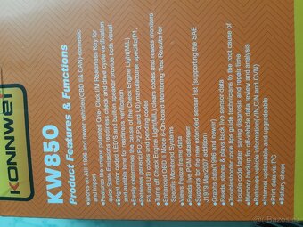 OBD diagnostika Konnwei KW850 1x použitá - 6