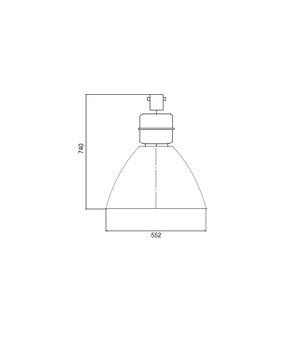 Industriální průmyslové světlo Elektrolux , lampa Typ 25 250 - 6