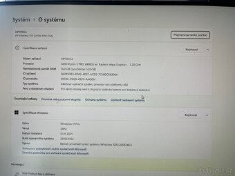 MINI PC HP 705 G4 Ryzen5/16GB/512GB nvme/AMD RX560 4GB - 6