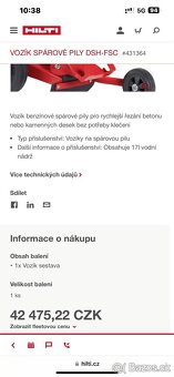 Vozík párové piliny HILTI DSH -FSC - 6