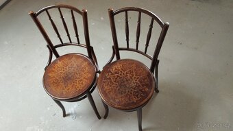 Starožitné židle Thonet - 4ks - 6