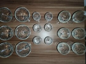 Broušené skleničky SADA 18ks - 6