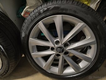 Alu kola Škoda Fabia III 5x100 r16 Originál,pneu7mm215/45/16 - 6
