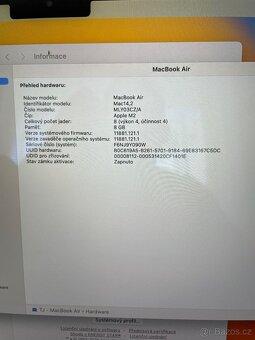 Apple MacBook Air 13, M2, 8GB RAM/512GB SSD, 2022, Stříbrný - 6