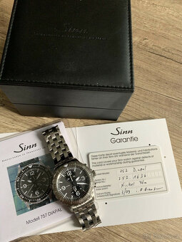 Duochronograf Sinn Diapal 757 UTC GMT - 6