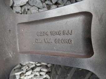 ALU kola 16" včetně letní pneu na GOLF, EOS, atd. - 6