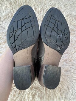 Kožené kotníkové boty Marco Tozzi - 6