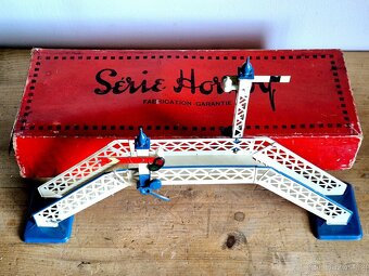 Vláčky - Železniční nadchod ze semafory, Hornby, 1930 - 6