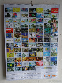 TELECOM 1999 - nástěnný kalendář telefonních karet - 6