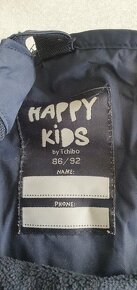 nepromokavé kalhoty zateplené fleecem 86/92 - 6