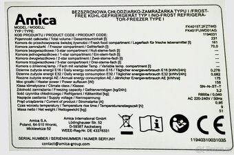 Lednice Amica FK4015T.2FZTWD - 6