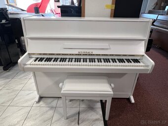 Bílé pianino Weinbach-Petrof se zárukou a doprava zdarma. - 6