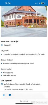 Dárkový voucher na 2noci - 6