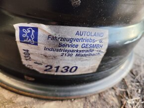 Originální 16' plechové disky Peugeot - 6