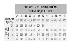 Jezdecké vysoké boty EQUITHEME PRIMERA LISSE, vel. 37S - 6