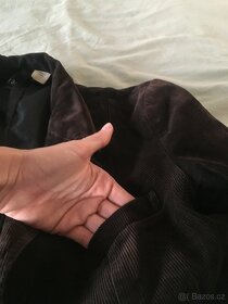 Manšestrové černé sako H&M - 6