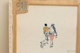 Vyšívaný obraz výtvarnice Ivany Kocmanové, česká značka BRO - 6