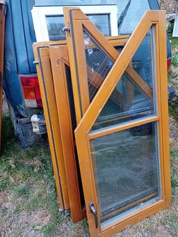 Prodám použitá okna, dveře - lepené dvojsklo - 6