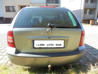 Škoda Octavia 1. combi 2004 - 1,9TDi 81kW tažné+výbava - 6