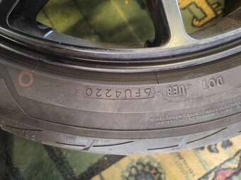 Sada ALU kol s roztečí 5x114,3 s obutymi letními PNEU 225/45 - 6