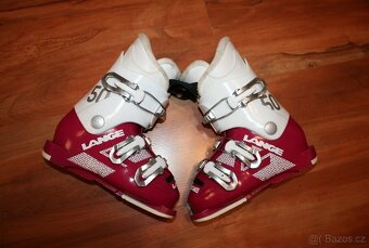 dievcenské lyže Atomic 90 cm , lyžaky Lange - 6